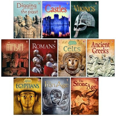 Usborne Beginners History 10 Books Set - Castles, Vikings, Romans, The Celts, Anicent Greeks, Egyptians and MORE Usborne Beginners History 10 Books Set - Castles, Vikings, Romans, The Celts, Anicent Greeks, Egyptians and MORE
