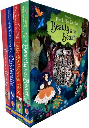 Usborne Peep Inside a Fairy Tale Collection 4 Books Set Cinderella Sleeping beauty Beauty and beast Little Red Ridding Hood Usborne Peep Inside a Fairy Tale Collection 4 Books Set Cinderella Sleeping beauty Beauty and beast Little Red Ridding Hood