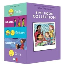 Raina Telgemeier Collection Box Set (Smile, Drama, Sisters, Ghosts, Guts) by Raina Telgemeier Raina Telgemeier Collection Box Set (Smile, Drama, Sisters, Ghosts, Guts) by Raina Telgemeier