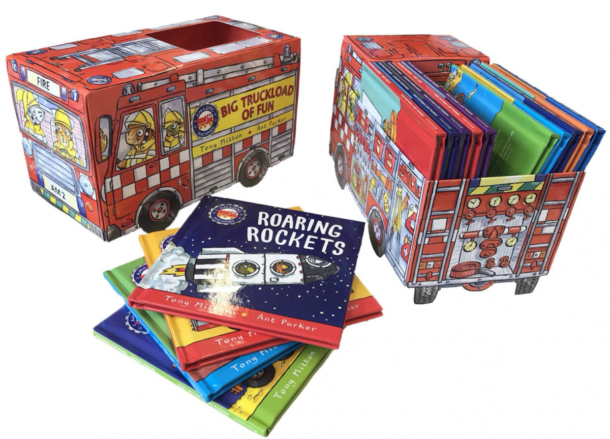 Amazing Machines Big Truckload of Fun Series 1-14 Books Box Set By Tony Mitton