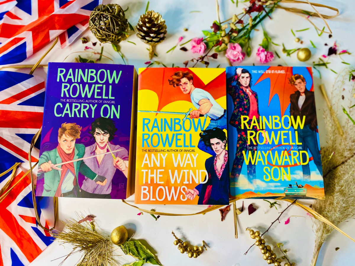 Rainbow Rowell 3 Book Collection ( Wayward Son, Carry On, Any Way the Wind Blows) Rainbow Rowell 3 Book Collection ( Wayward Son, Carry On, Any Way the Wind Blows)
