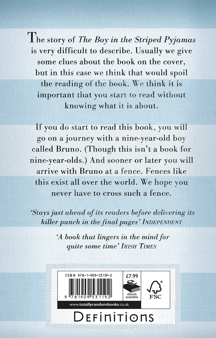 The Boy in the Striped Pyjamas by John Boyne The Boy in the Striped Pyjamas by John Boyne