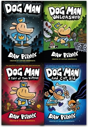 Adventures of Dog Man Collection Dav Pilkey 4 Books Set Adventures of Dog Man Collection Dav Pilkey 4 Books Set