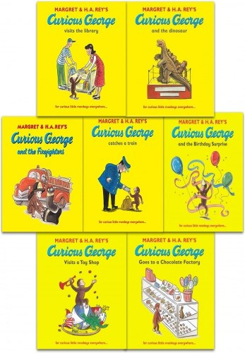 Curious George The Monkey Collection Margret Rey 7 Books Set Curious George The Monkey Collection Margret Rey 7 Books Set