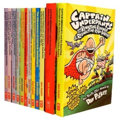 Dav Pilkeys Captain Underpants 12 Books Set Dav Pilkeys Captain Underpants 12 Books Set