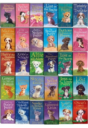 Holly Webb Complete Collection 30 Books Set Puppy and Kitten - Animal Stories, Pet Rescue Adventure Series