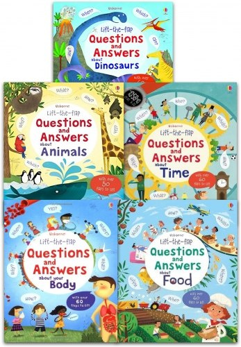 Usborne Lift-the-flap Questions and Answers 5 Books Collection Usborne Lift-the-flap Questions and Answers 5 Books Collection
