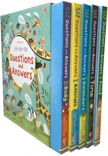 Usborne Lift-the-flap Questions and Answers 5 Books Collection Usborne Lift-the-flap Questions and Answers 5 Books Collection